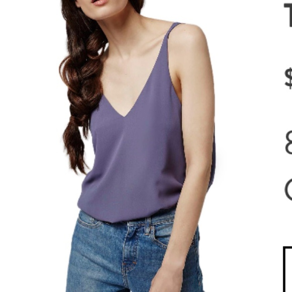 TOPSHOP | Double Strap V-back - charcoal